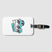 Étiquette À Bagage C'est l'heure de Bunco ! (Devant Horizontal)