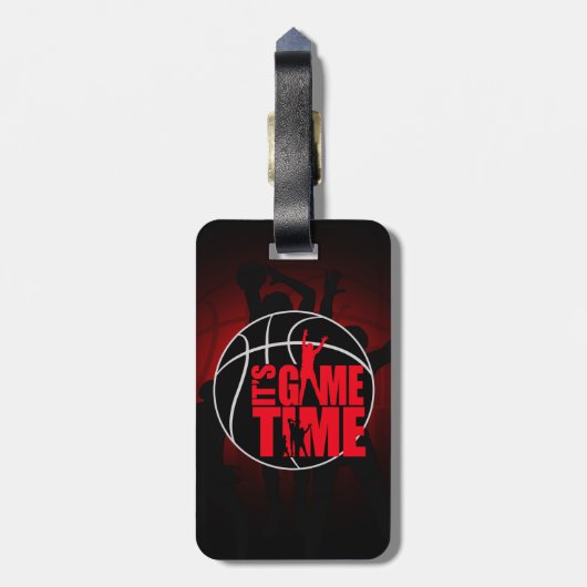 Étiquette À Bagage C'est l'heure du jeu - Rouge (Dos Vertical)