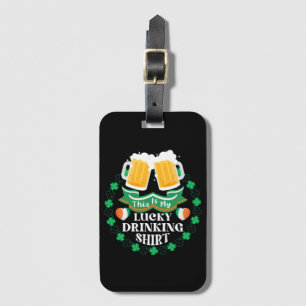 Étiquette À Bagage C'est ma Saint-Patrick de bière chanceuse