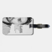 Étiquette À Bagage C'est Moi ! | Drôle noir et blanc photo (Dos horizontal)