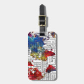 Étiquette À Bagage C'est mon monde (Devant Vertical)