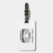 Étiquette À Bagage C'est quel joueur de hockey impressionnant de (Devant Vertical)