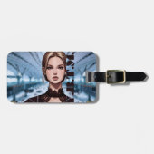 Étiquette À Bagage C'est simple. Conception de caractères Animée (Devant horizontal)