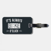 Étiquette À Bagage C'est toujours vélo O'Horloge (Dos horizontal)
