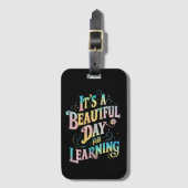 Étiquette À Bagage C'est une belle journée pour apprendre à retourner (Devant Vertical)