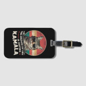 Étiquette À Bagage Cette dame aux chats sans enfants vote Kamala (Devant Horizontal)