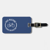 Étiquette À Bagage Cette Machine Fonctionne Sur Bacon (Devant horizontal)