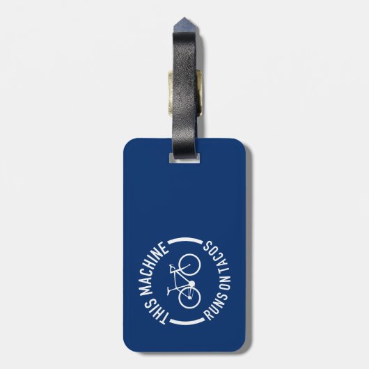 Étiquette À Bagage Cette Machine Fonctionne Sur Tacos (Dos Vertical)