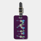 Étiquette À Bagage Chaîne de violons lavée aux couleurs (Devant Vertical)