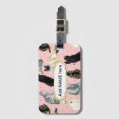 ÉTIQUETTE À BAGAGE CHAÎNES DE SASSY (Devant Vertical)