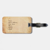 ÉTIQUETTE À BAGAGE CHAMBRE (Dos horizontal)