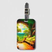 Étiquette À Bagage Chambre Forêt (Devant Vertical)