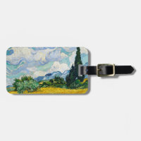 Champ de blé Van Gogh avec Cyprès. Impressionnisme