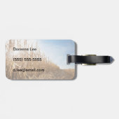 Étiquette À Bagage Champ de maïs en partie moissonné (Dos horizontal)