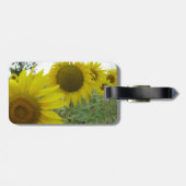 Étiquette À Bagage Champ de tournesol Bagage Balise avec bracelet en  (Dos horizontal)