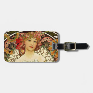 Étiquette À Bagage Champagne Woman 1897 - F. Champenois Imprimeur