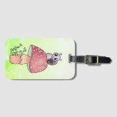 Étiquette À Bagage Champignon avec escargot (Devant Horizontal)