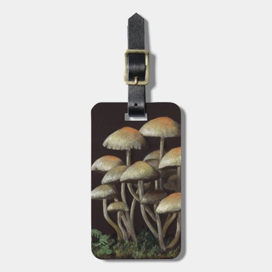 Étiquette À Bagage Champignons (Devant Vertical)