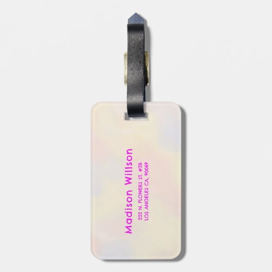 Étiquette À Bagage Champignons mignons (Dos Vertical)