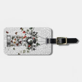 Étiquette À Bagage Chandelier fraise (Devant horizontal)