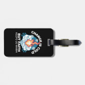 Étiquette À Bagage Changement du froid, Feu de foi - Chrétien motivat (Dos horizontal)