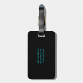 Étiquette À Bagage Changer initial, Ajouter (supprimer) Nom, Futurist (Dos Vertical)