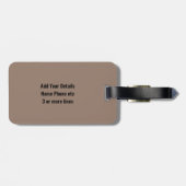 Étiquette À Bagage Changer initial, Ajouter (supprimer) Nom, Jazz Mus (Dos horizontal)