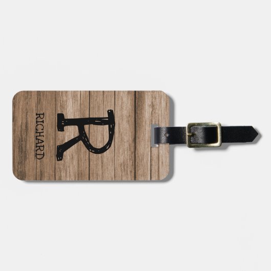 Étiquette À Bagage Changer initial, Ajouter (supprimer) Nom, Panneau (Devant horizontal)