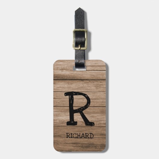 Étiquette À Bagage Changer initial, Ajouter (supprimer) Nom, Panneau (Devant Vertical)