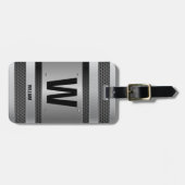 Étiquette À Bagage Changer initial, Ajouter (supprimer) Nom, Silver M (Devant horizontal)