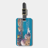 Étiquette À Bagage Chania, Grèce :Vieille Ville (Devant Vertical)