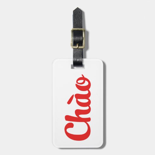 Étiquette À Bagage Chào / Hello ~ Vietnam / Vietnamien / Tiêt Viêt (Devant Vertical)