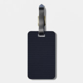 Étiquette À Bagage Chardon d'écossais d'argent d'impression de fibre (Dos Vertical)