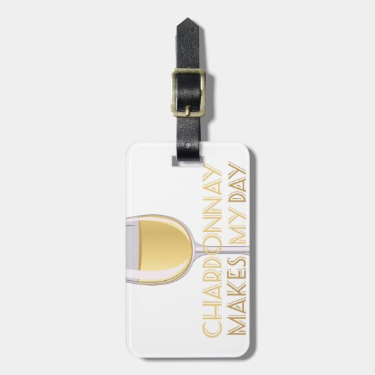 Étiquette À Bagage Chardonnay (Devant Vertical)