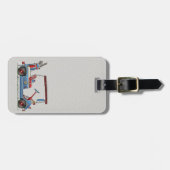 Étiquette À Bagage Chariot de golf mignon (Devant horizontal)