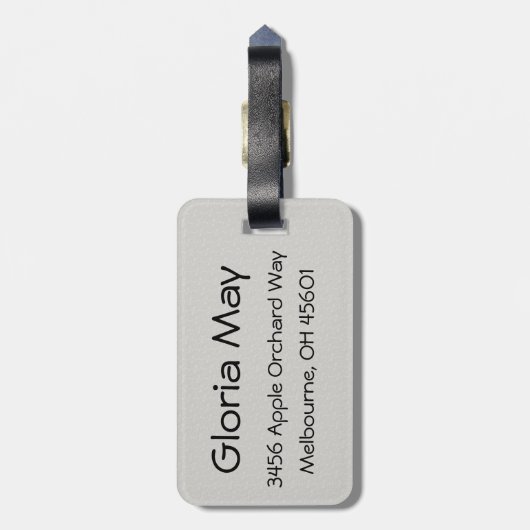 Étiquette À Bagage Chariot de golf mignon (Dos Vertical)