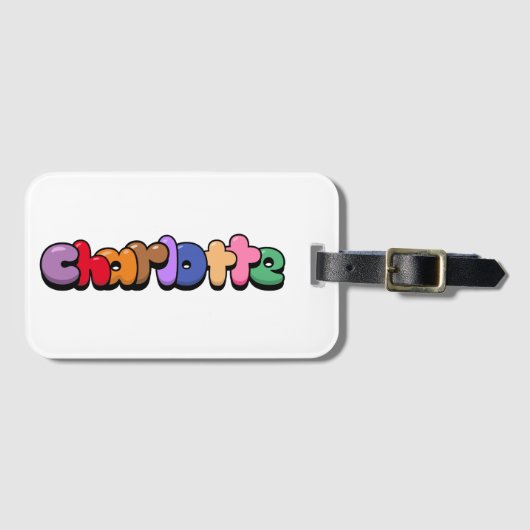 Étiquette À Bagage Charlotte (Devant Horizontal)