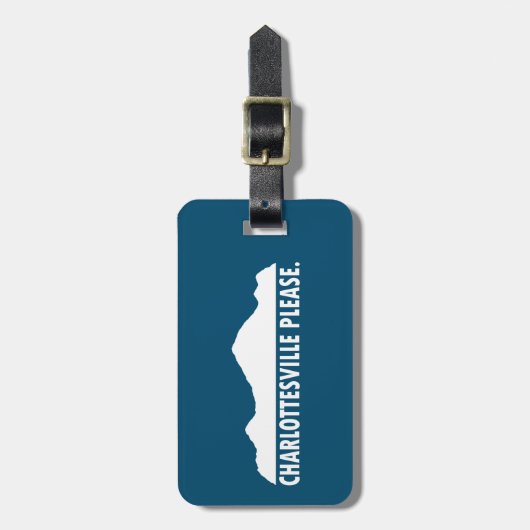 Étiquette À Bagage Charlottesville (Devant Vertical)