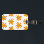 Étiquette À Bagage Charmant soleil et Motif mignon<br><div class="desc">Motif beau avec design coloré, fait à la main par moi! Modifiez-le pour ajouter votre nom ou vos initiales. J'espère que ça vous plaît ! Découvrez plus de mes motifs et des articles dans ma boutique. J'ai des chemises, des autocollants, des cartes, des journaux et des carnets assortis pour le...</div>