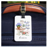 Étiquette À Bagage Charming Gardener Floral Prénom<br><div class="desc">Cela chante des sentiments de paix et de sérénité - avec de belles couleurs et la capacité de personnaliser le prénom. Il est toujours important de prendre le temps de faire ce qui nous apporte la joie. Toute question de conception n’est qu’à envoyer un conversation ou un courriel à charmdesignstudio@rcn.com...</div>