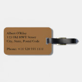 Étiquette À Bagage Chasse au trésor (Dos horizontal)