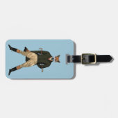 Étiquette À Bagage Chasse de renard vintage (Devant horizontal)