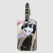 Étiquette À Bagage Chat (Devant Vertical)