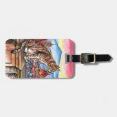 Étiquette À Bagage Chat à Florence (Devant horizontal)