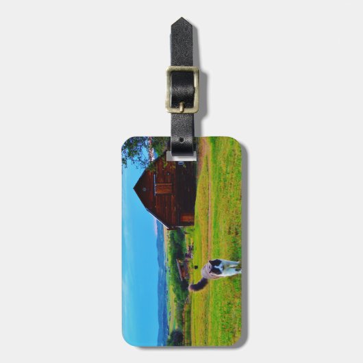 Étiquette À Bagage Chat avec Barnes (Devant Vertical)