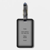 Étiquette À Bagage Chat chanceux (Dos Vertical)