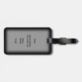 Étiquette À Bagage Chat chanceux (Dos horizontal)