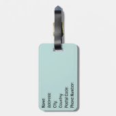 Étiquette À Bagage Chat Cute Kawaii lisant un livre (Dos Vertical)