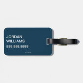 Étiquette À Bagage Chat dans le Casquette | Bump (Dos horizontal)