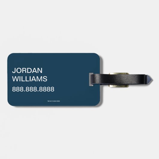 Étiquette À Bagage Chat dans le Casquette | Bump (Dos horizontal)